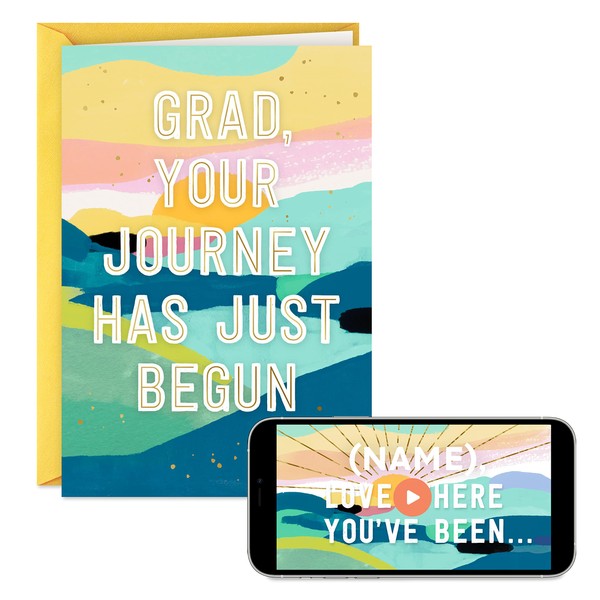 Hallmark Personalized Video Graduation Card, Proud of You (Record Your Own Video Greeting)