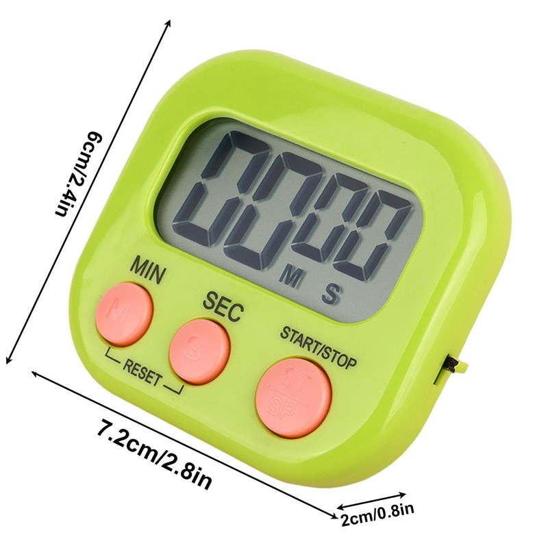 Digital Timer Magnetic | Small Digital Timer with Magnetic Back,