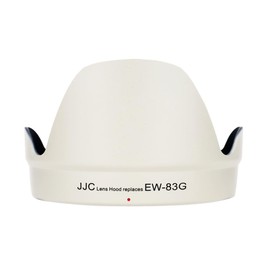 JJC White Shade Reversible Tulip Flower Hood for Canon EF 28-300mm f/3.5-5.6L IS USM Lens – Replaces Canon EW-83G