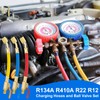 Tigbear R134A R410A R22 R12 AC Charging Hoses, 7" Length