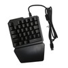 One Handed Keyboard 35 Keys USB Wired RGB Backlit Blue