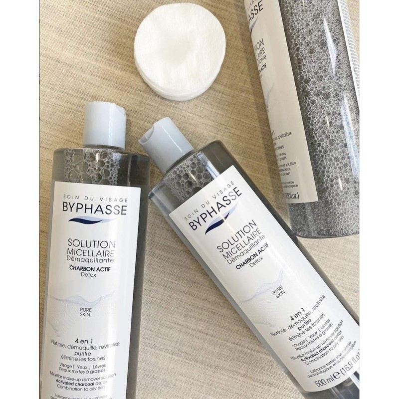 Byphasse Solución Micelar Desmaquillante Carbón Activo 500 ml