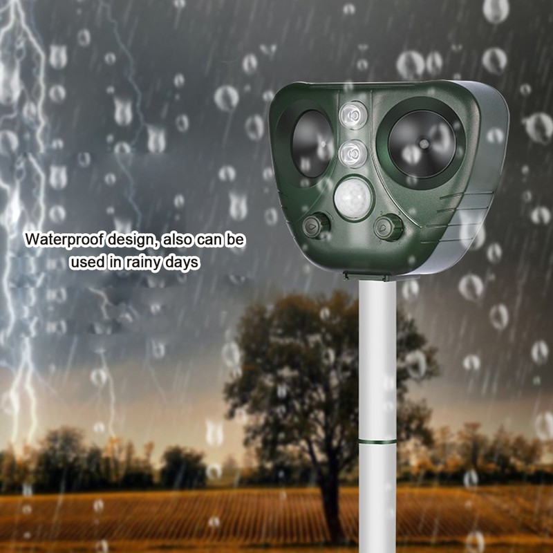 Outdoor Waterproof Solar Powered Pest Rejector Garden Farm Mouse Mole