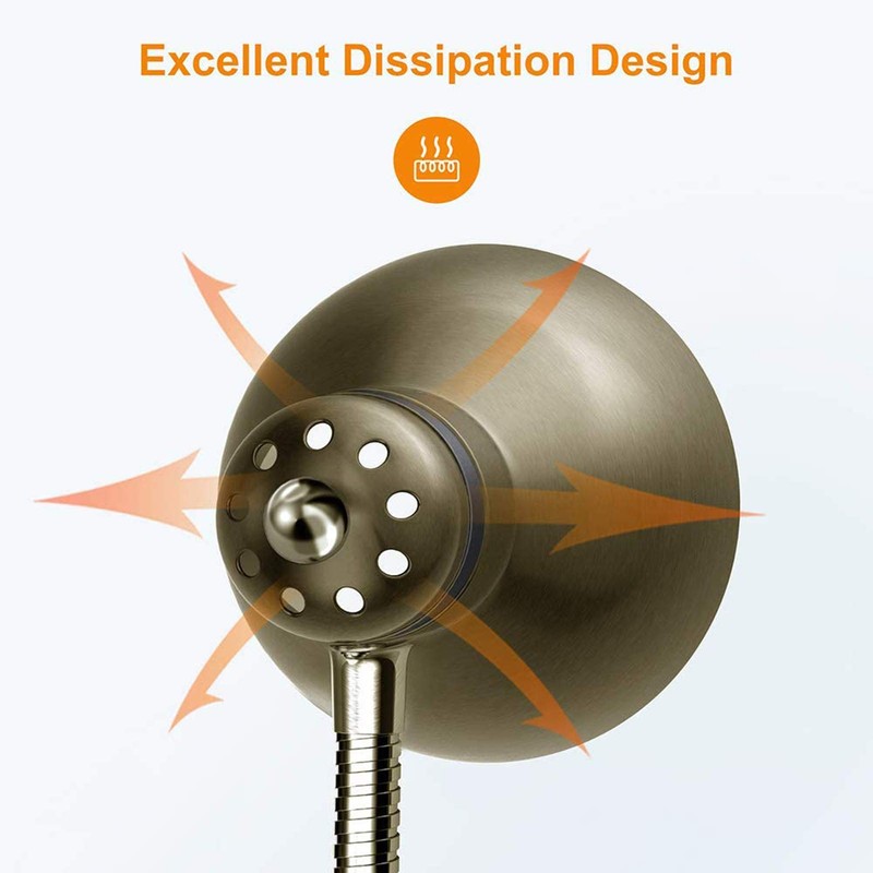 LEPOWER Metal Desk Lamp, Adjustable Goose Neck Table Lamp, Eye-Caring