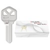 KW1 Blank Key Blanks, Pack of 100 Uncut Blank Keys