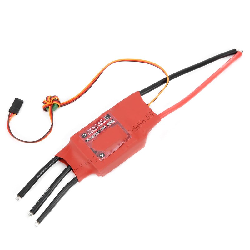 Dilwe Red Brick 200A ESC, Brushless ESC 5V/5A BEC Electronic