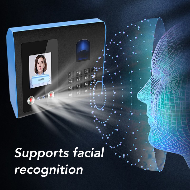 Attendance Machine Biometric Face Fingerprint Password Check In Machine Time