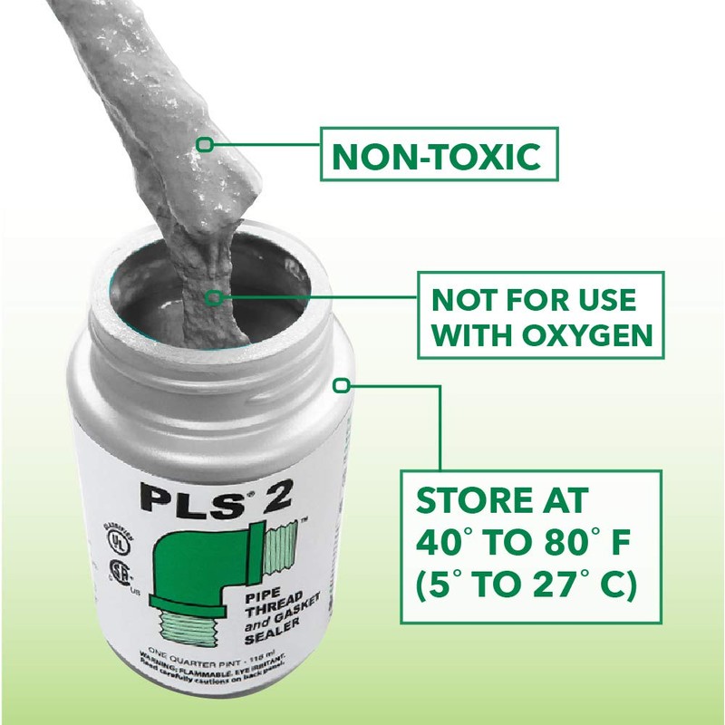 Gasoila Premium Pipe Thread & Gasket Sealer, Lead-Free Non-Hardening Paste,
