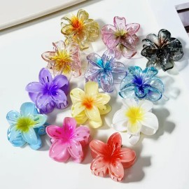 12 Pinzas Coloridas Para El Pelo Con Forma De Margarita Y Fr