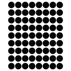 288, 20 mm, Black, PVC, Weatherproof, CODING DOTS CIRCLES DOTS Stickers