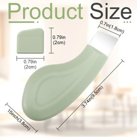 YYOUALS 2Pcs Blackhead Removal Tools, Nose Cleanser Spatula Blackhead Scraper Face Spatula for Men Women