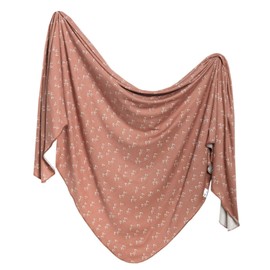 Copper Pearl Large Premium Knit Baby Swaddle Receiving Blanket Rocky