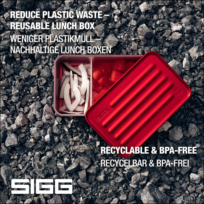 SIGG Metal Box Plus S, lunch box, 0.8 L, modern