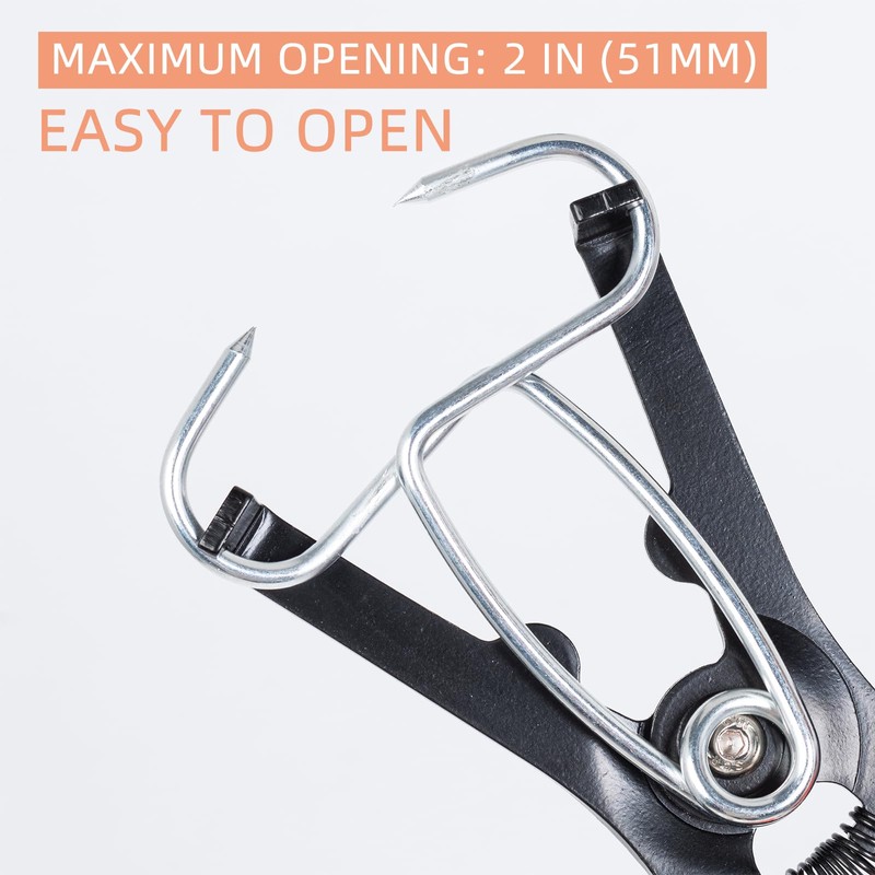 PLATATO 10 Pcs Miter Spring Clamps Kit Spring Loaded Pliers
