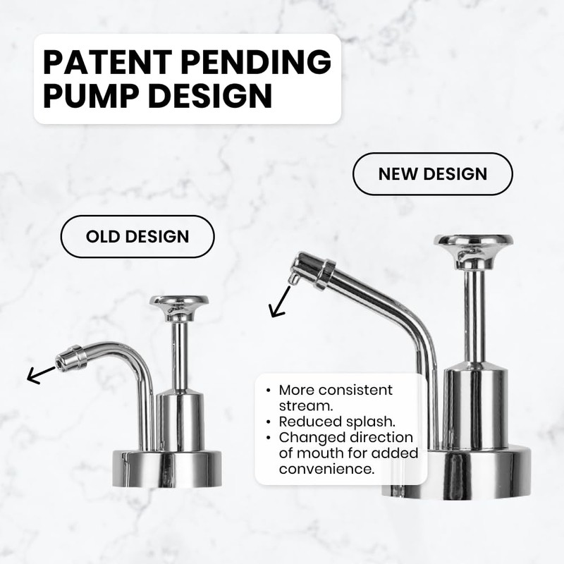 Molimoli Coffee Syrup Dispenser Set of 4, Glass Bottles with