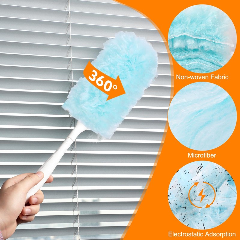 50 PCS Duster Refills Kit Compatible with Flash Dust Magnet,