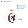 CoCud Metric Adjustable Round Die, M1.7 X 0.35, Alloy Steel