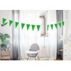 Topeedy 20M Green Bunting Flags Party Decoration,40pcs Reusable GreenPennant for