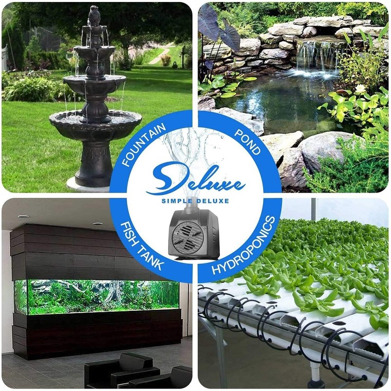 Simple Deluxe 80 GPH Water Table Pump with Adjustable Intake