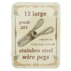 Wire Pegs Stainless Steel Pegs LARGEST & STRONGEST 8.5cm long
