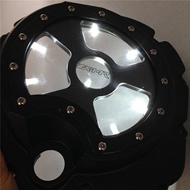SMT-White LED Engine Clutch Cover See Compatible With Through Kawasaki Zx14R Zzr1400 2006-2013 BLACK Right [B01MF9ZFX6]