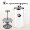 French Press Double Wall Stainless Steel Coffee Pot, Black Press