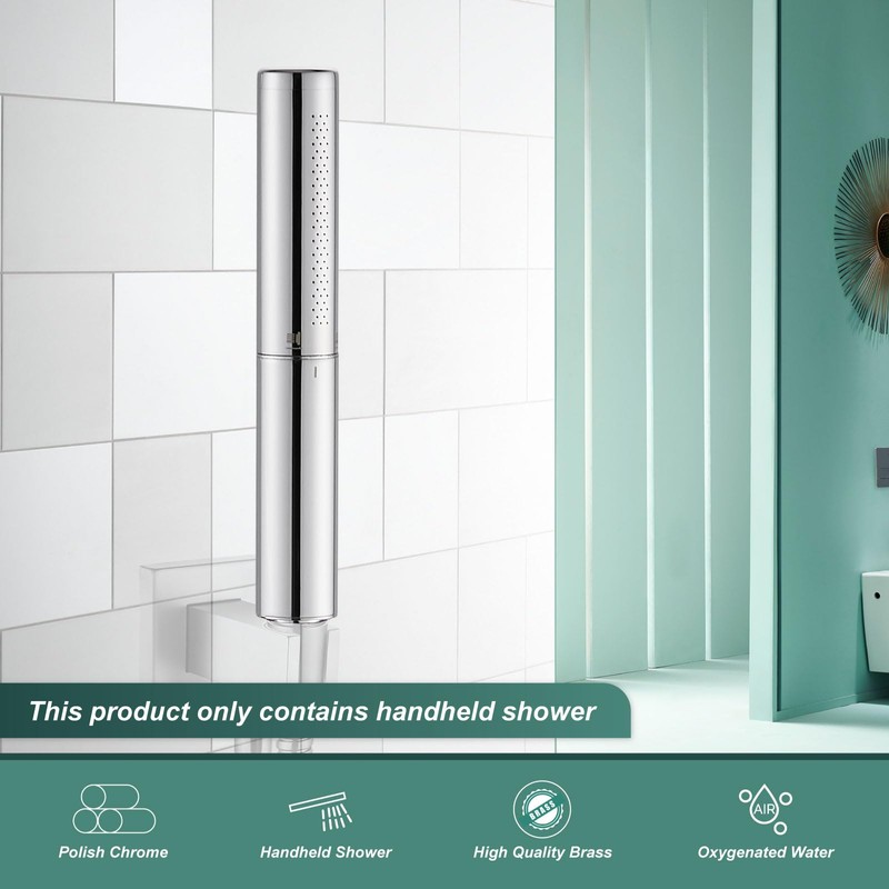Heyalan Hand Held Shower Wand, High Pressure Handheld Head with