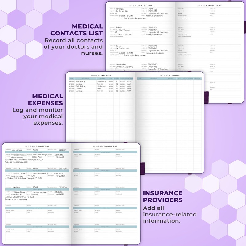 Clever Fox Medical Planner Daily – Health Diary Notebook, Wellness