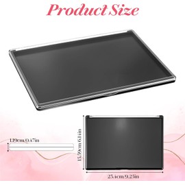 MAQUITA Paquete de 3 paletas de maquillaje magnéticas con tapa transparente, caja dispensadora de sombras de ojos vacía con 40 pegatinas metálicas adhesivas para cosméticos DIY y labiales.
