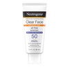 Neutrogena Neutrogena Clear Face Sunscreen Lotion for Acne-Prone Skin, Broad