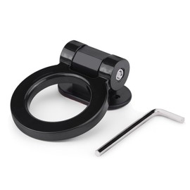 Decoración de gancho de remolque para coche, kit de ganchos de remolque, calcomanía para decoración de coche para accesorios exteriores de automóviles (negro)