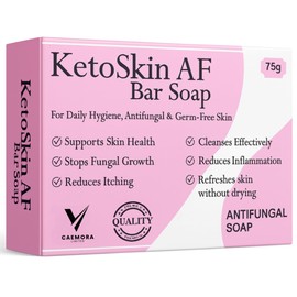 Antifungal Soap | Treats Itchy, Flaky Skin, Jock Itch, Dry Skin, Dandruff, Acne, Psoriasis, Yeast, Ringworm and Sweat Rash | 75g