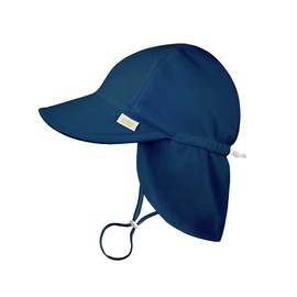 Generisch Nuky Unisex Peaked Cap with Neck Protection Hat Sun Hat for Baby Toddler Boys and Girls, Navi Blue