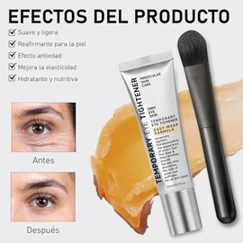 Crema para Ojos Antiarrugas - Efecto Tensor Temporal Inmediato - Reduce Bolsas, Ojeras e Hinchazón - Hidratación Intensa - Fácil Aplicación 20ml