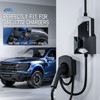 EVPEIWE EV Charger Holder, Wall-Mount Connector Nozzle Holster Dock for