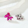 Hot Pink Earring for Women Sparkly Rhinestone Drop Earrings for