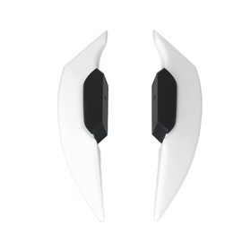 1 Pair Motorcycle Winglets, Universal Aerodynamic Wing Spoiler for Motorcycle, Electric Bicycle, Accessories (White)