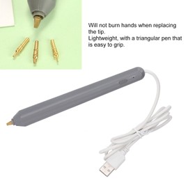 Soldering Heat Guns Ultra Fine Pen Tip Design Hot Foil Embossing Stamping Pen Handheld Heated USB Gold Stamping Pen Handmade DIY Creative Gilded Font Tool for the Crafting on Paper,Photo,Wood, Plastic