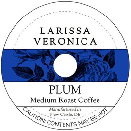 Plum Medium Roast Coffee (Single Serve K-Cup Pods) (Gourmet, Naturally Flavored, Whole Coffee Beans) (12 pods, ZIN: 574200)