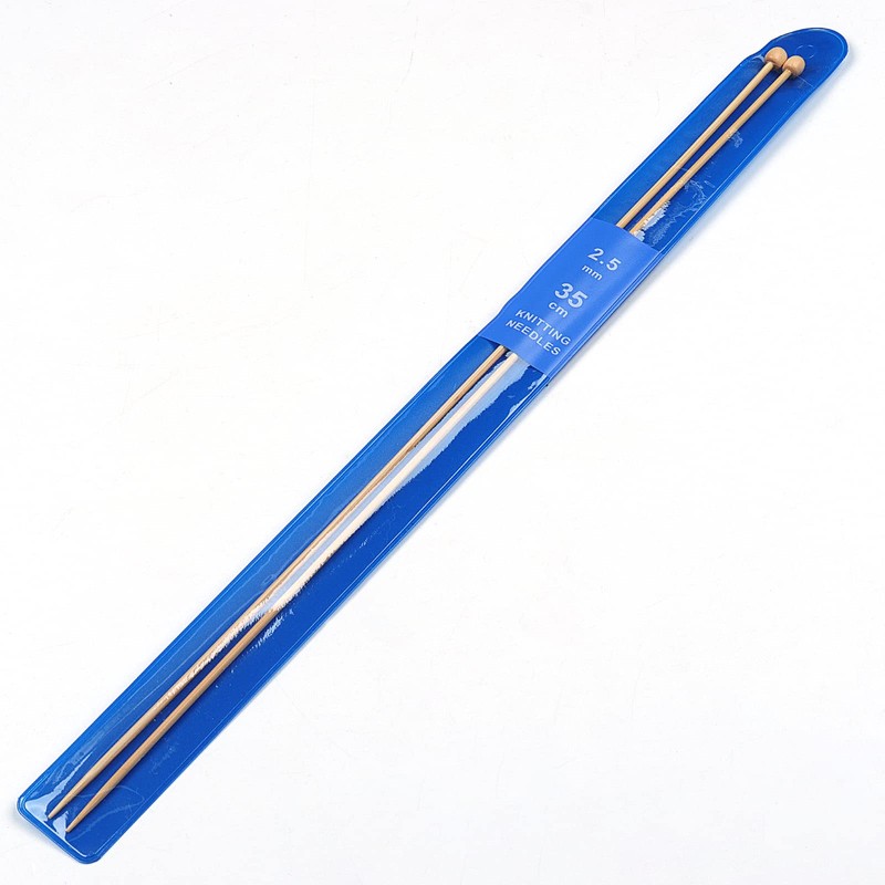 Coopay Bamboo Knitting Needles 2.5mm x 35cm Warm Wood Knitting