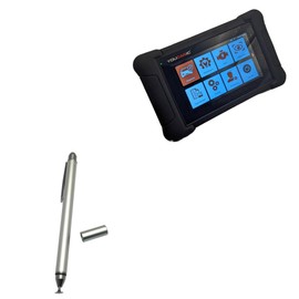 BoxWave Stylus Pen Compatible with Youcanic UCAN-II-B PRO (7 in) - DualTip Capacitive Stylus, Fiber Tip Disc Tip Capacitive Stylus Pen - Metallic Silver