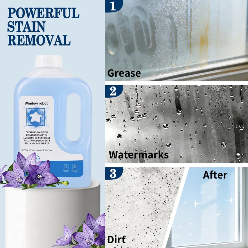 Window Cleaning Solution fit for ECOVACS WINBOT Cleaning Robot 33.8Fl