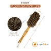 FerdY Back Scrubber for Shower,Long Handled Loofah on a Stick,