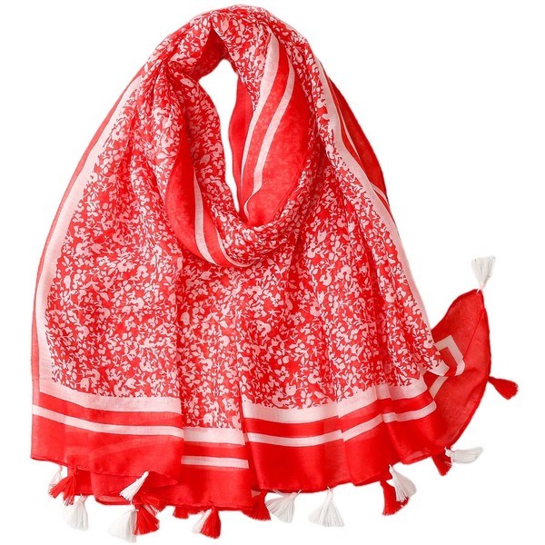MAIRY Womens Scarf Lightweight Scarves Red Scarfs UK Fashion Bright