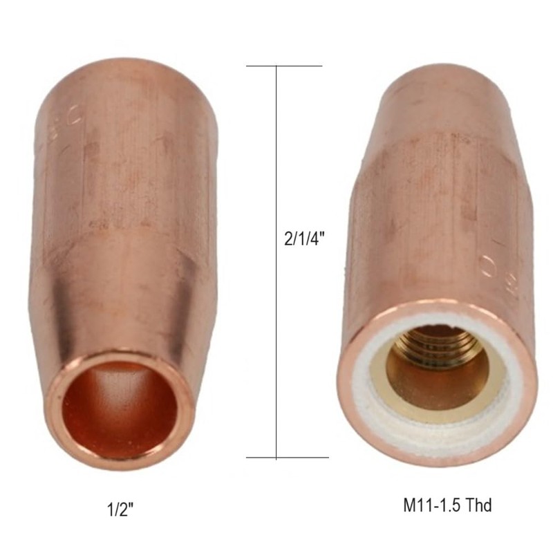 STARTECHWELD 21-50 Mig Welding Nozzles 1/2" for Tweco 1, Mini
