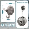 Antimbee 3 Pack Suction Cup Hooks, Clear Suction Hanger, Removable