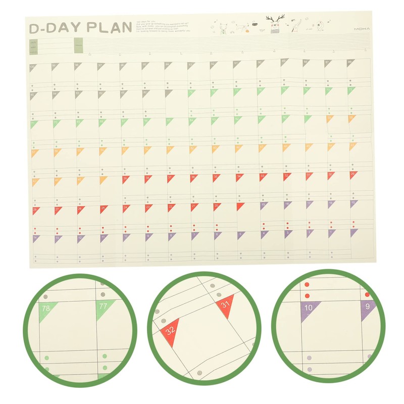 Ciieeo Planner Sheets 10 Sheets Daily Planner for Students Adults
