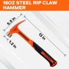 Jorgensen 16oz Framing Hammer Straight Rip Claw Hammer Milled Face
