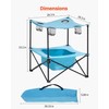 VEVOR Folding Camping Table, Portable Outdoor Lightweight Picnic Table, 600D