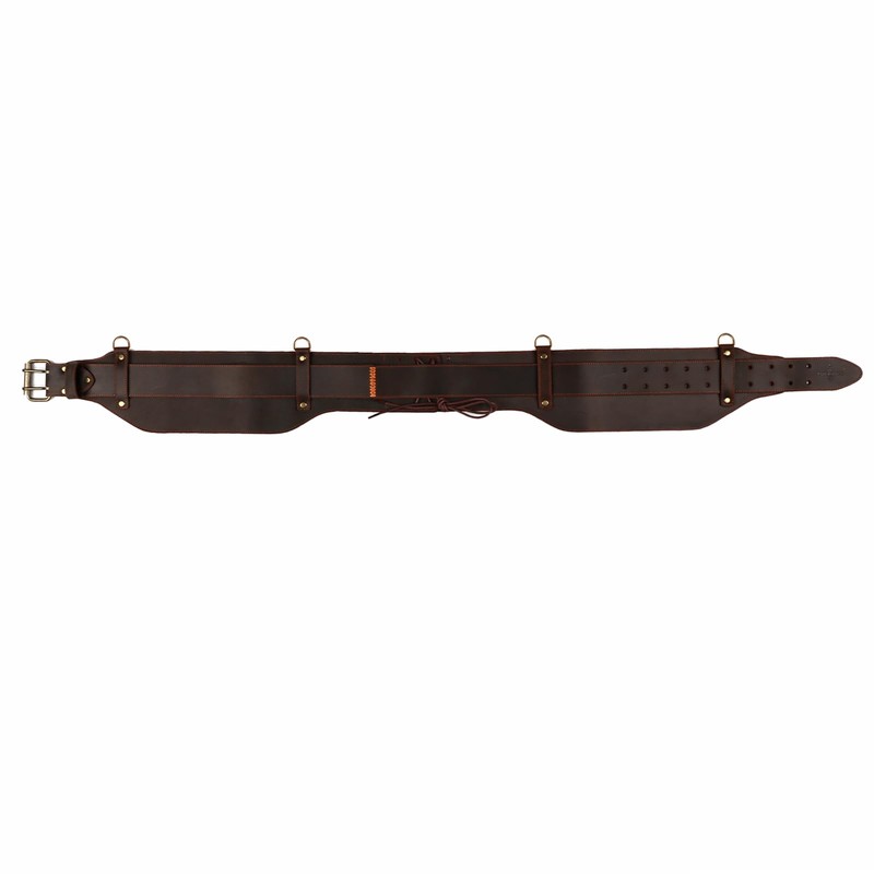 TOURBON Genuine Leather Tool Belt for Carpenters Electricians Padded Work